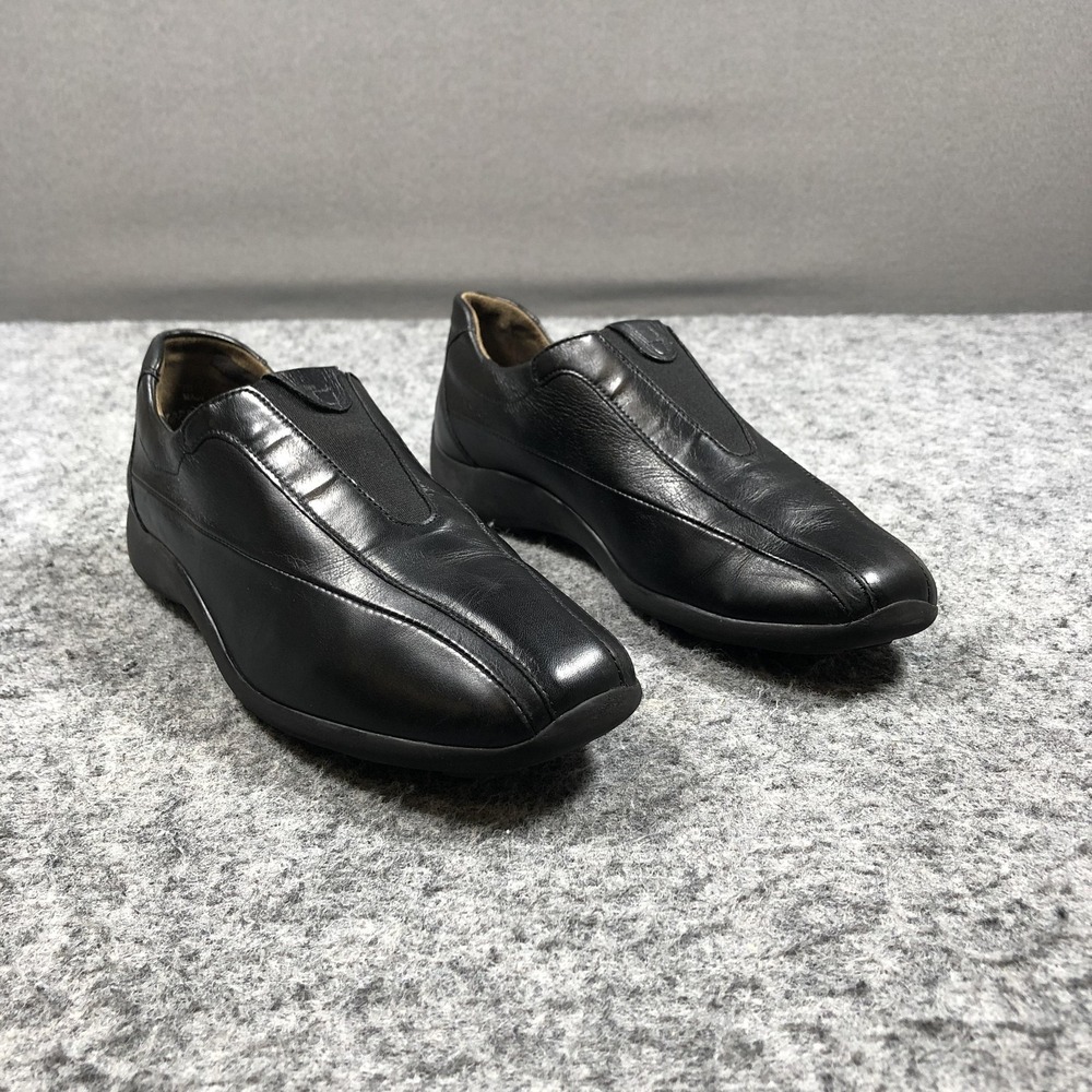 Paul Green Shoes Womens Size 8.5 39 Black Leather Slip On Comfort Walking Casual